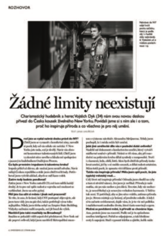 Rozhovor s Vojtou Dykem od redaktorky Jany Uhlířové